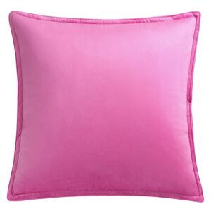 Velvet Throw Pillow Cover Cushion Cases for Sofa Bed 16"x16" Hot Pink